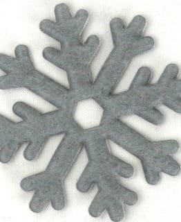 Eiskristalle 32 + 52mm, aus Filz ausgestanzt - weihnachten, filzaccessoires