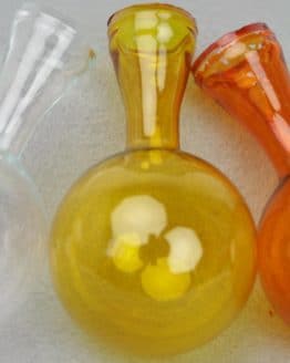 Glaskolben gelb, ca. 11 cm - dekoaccessoires, everyday-dekoaccessoires