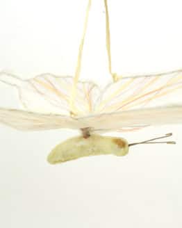 Schmetterling creme-braun, ca 17 cm lang - fruehjahr, everyday-dekoaccessoires, dekoaccessoires