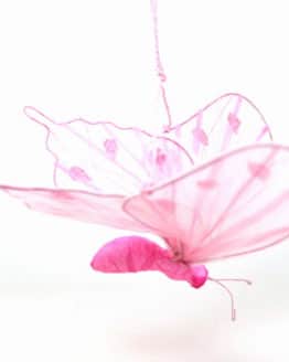 Schmetterling rosa-pink, ca 22 cm lang - fruehjahr, everyday-dekoaccessoires, dekoaccessoires